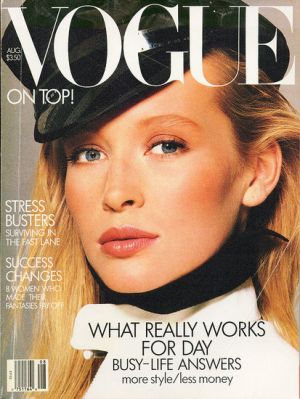 Vintage Vogue magazine covers - wah4mi0ae4yauslife.com - Vogue August 1987 - Estelle Lefebure.jpg